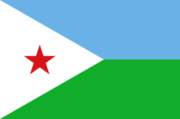 Vlag Djibouti - 100x150cm Spun-Poly